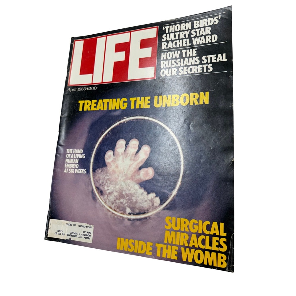 Vintage LIFE Magazine April 1983 Treating the Unborn Rachel Ward Russian Secrets